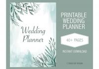 Printable Wedding Planner, Engagement Gift, Wedding Checklist - PDF... CLASSIFICADOS Bonsanuncios.pt